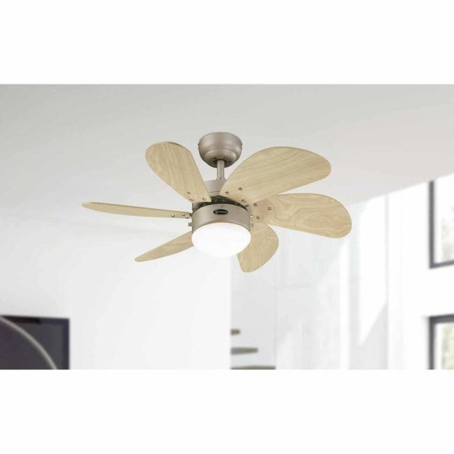WESTINGHOUSE 78158 Turbo Swirl 76 cm/30-inch Six-Blade Indoor Ceiling Fan