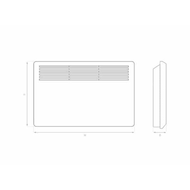 HYCO AC2000T Accona 2.0kw Panel Heater with Timer,HYCO AC2000T Accona 2.0kw Panel Heater with Timer