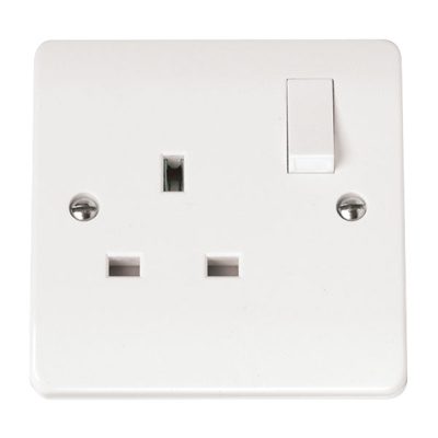 White Rounded Edge Switches and Sockets