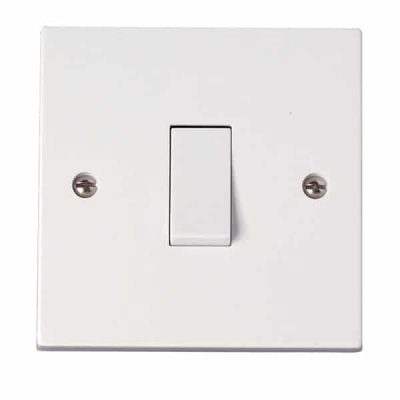 White Square Edge Switches and Sockets