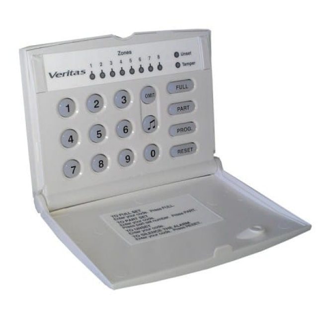 TEXECOM CFC-0001 Veritas R8 Alarm Panels With LED Keypad 