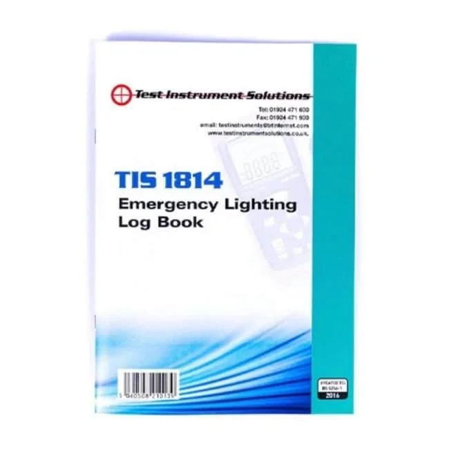 tis 1814 emergency lighting log book